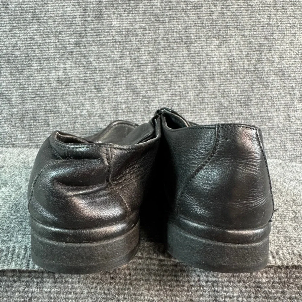 After Hours Mens Black Leather Slip On Loafers Moc Toe Dress Shoes Made in USA 9